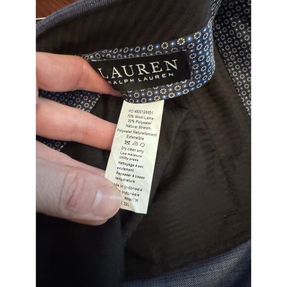 Lauren Ralph Lauren Men's Ultra Flex Pants Edgewood Blue 42Wx32L NWT $190 - Picture 5 of 11